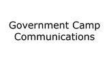 Government Camp Communications Logo