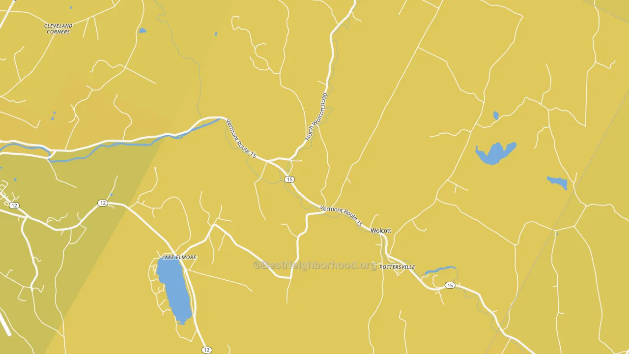 Map of the best neighborhoods in the 05680 area, with better matches in green and worse matches in red