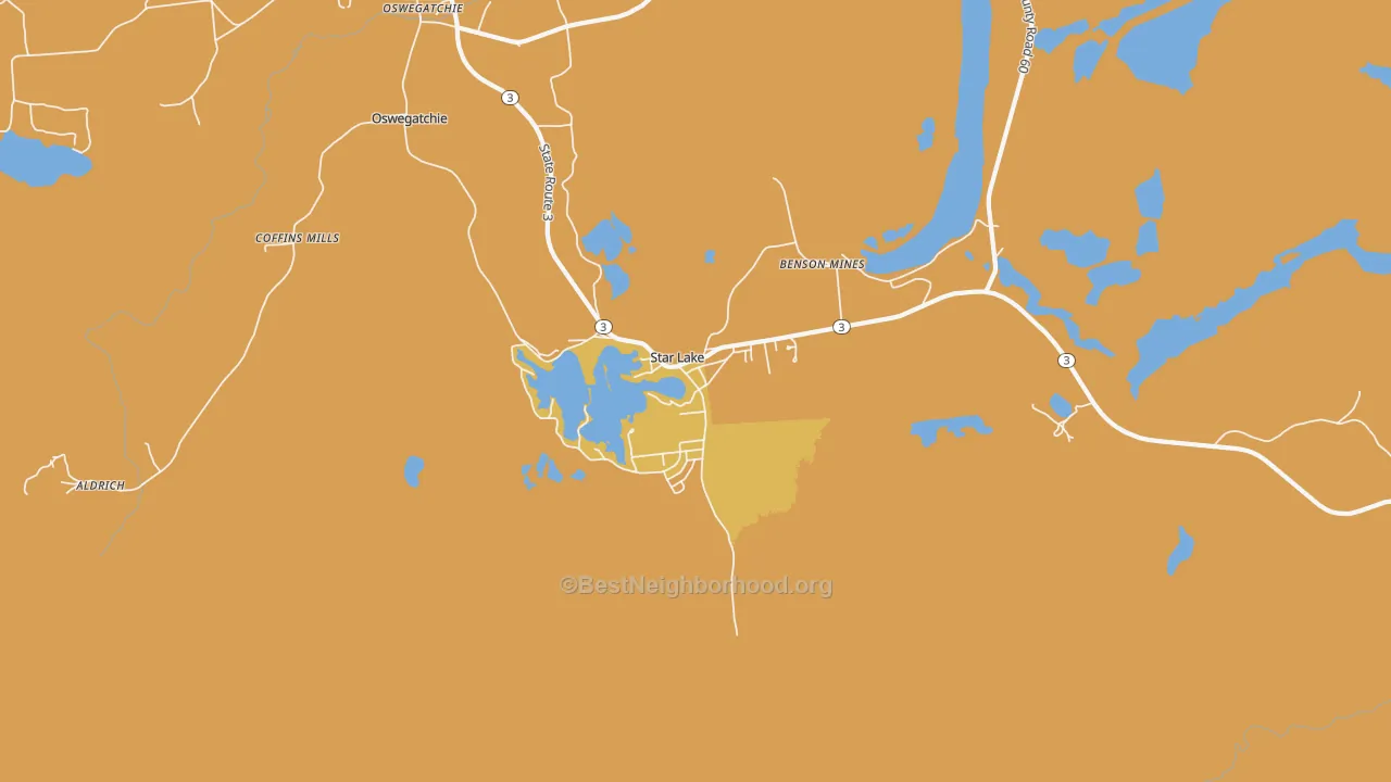 Map of the best neighborhoods in the 13690 area, with better matches in green and worse matches in red