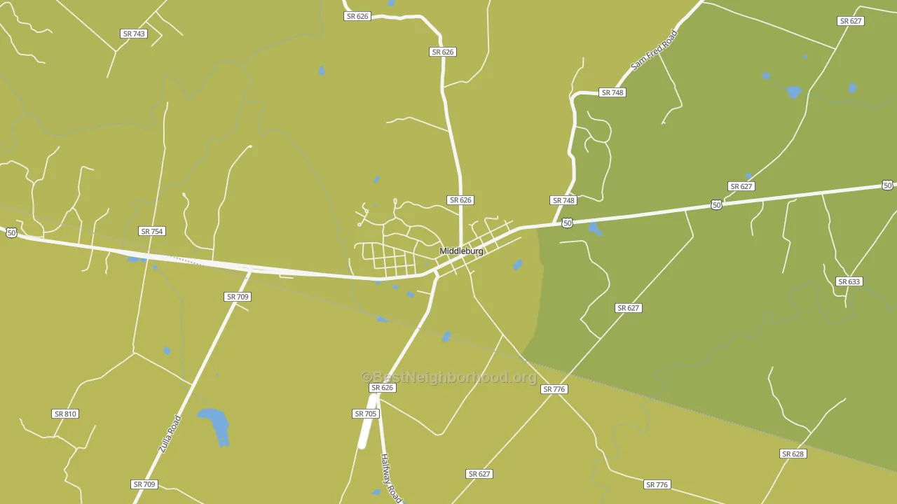 Map of the best neighborhoods in the 20118 area, with better matches in green and worse matches in red
