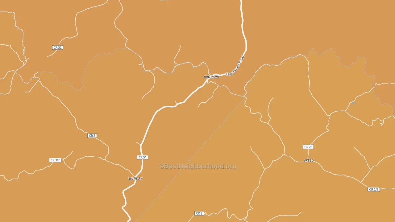 Map of the best neighborhoods in the 26138 area, with better matches in green and worse matches in red