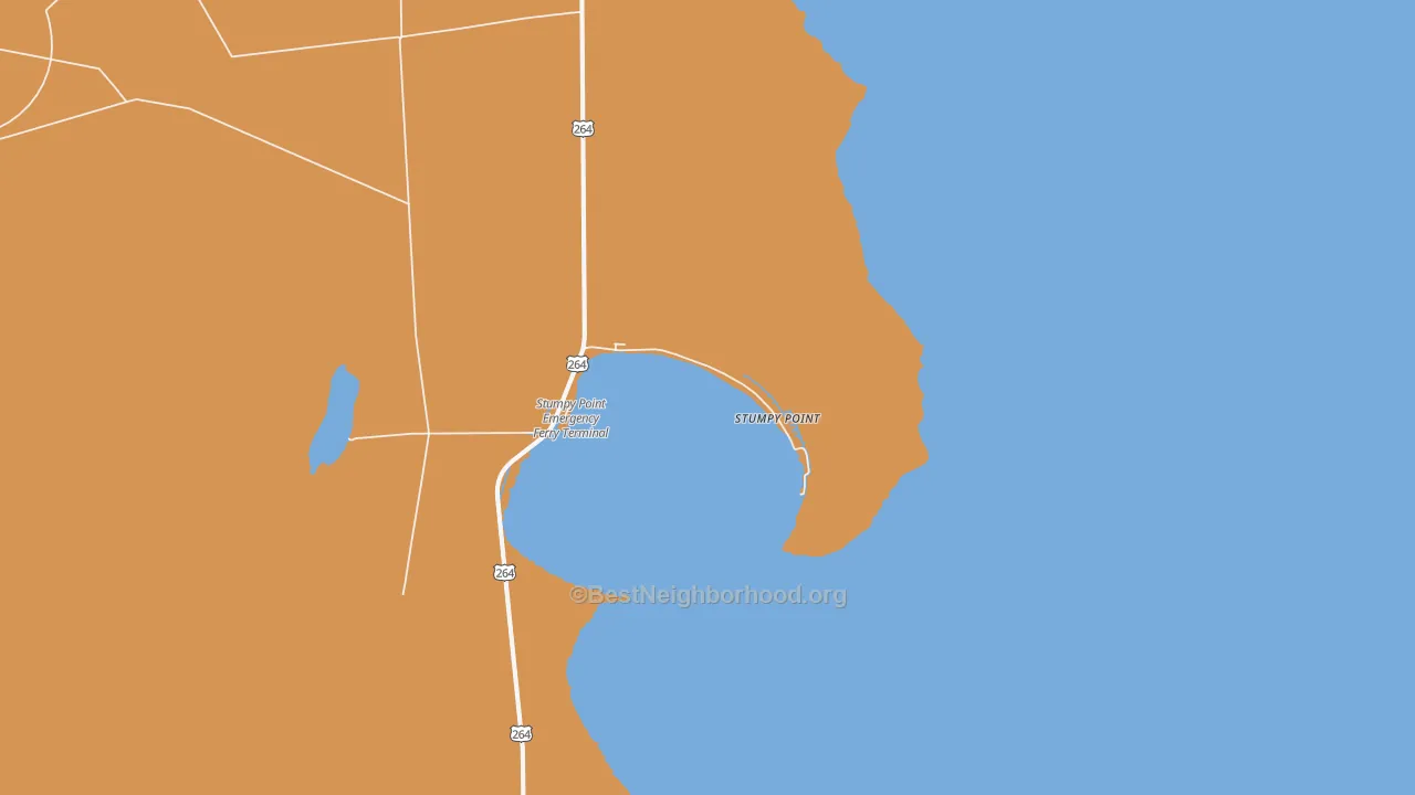 Map of the best neighborhoods in the 27978 area, with better matches in green and worse matches in red