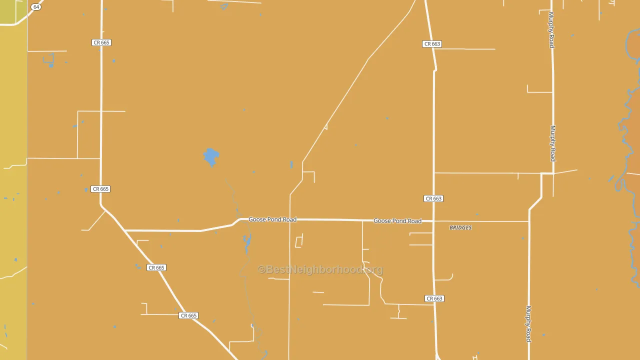 Map of the best neighborhoods in the 33865 area, with better matches in green and worse matches in red