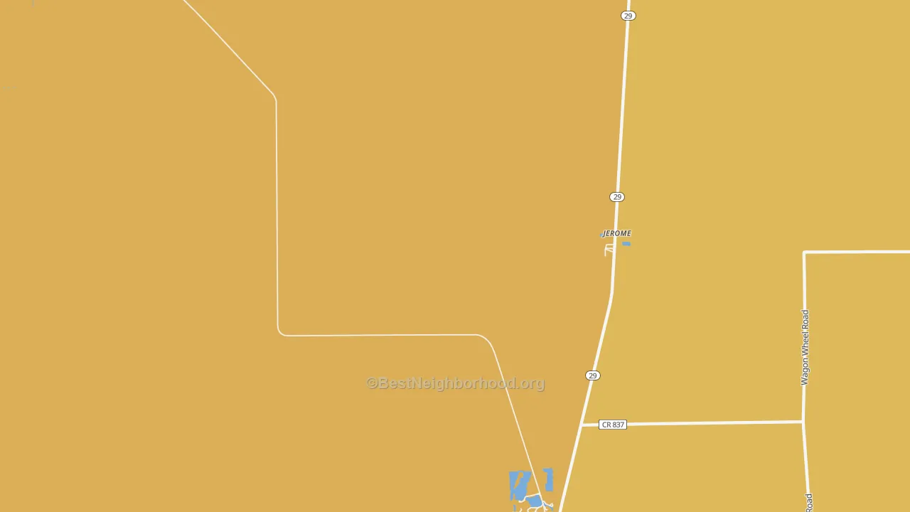 Map of the best neighborhoods in the 34137 area, with better matches in green and worse matches in red