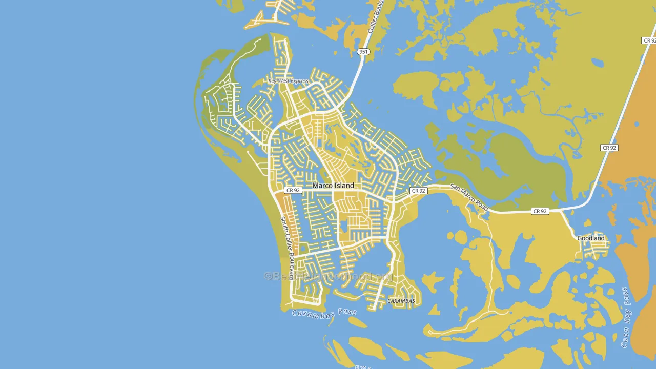 Map of the best neighborhoods in the 34145 area, with better matches in green and worse matches in red