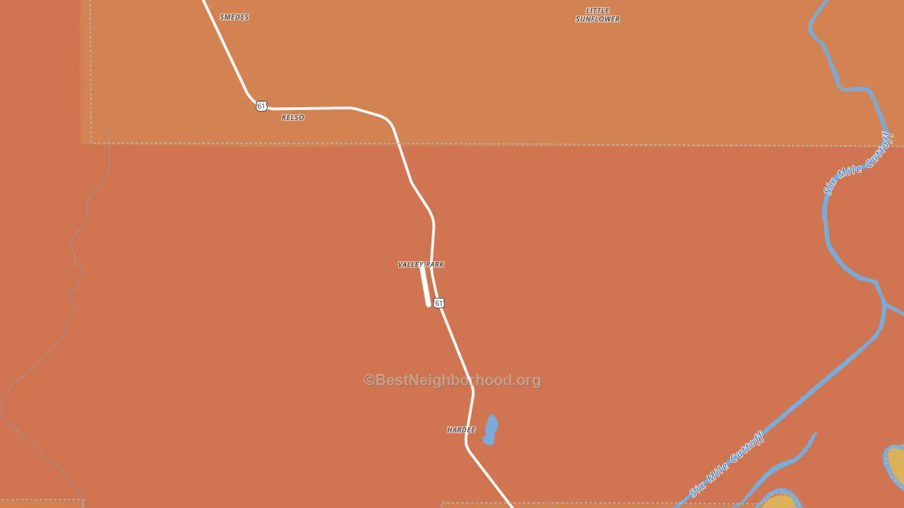 Map of the best neighborhoods in the 39177 area, with better matches in green and worse matches in red