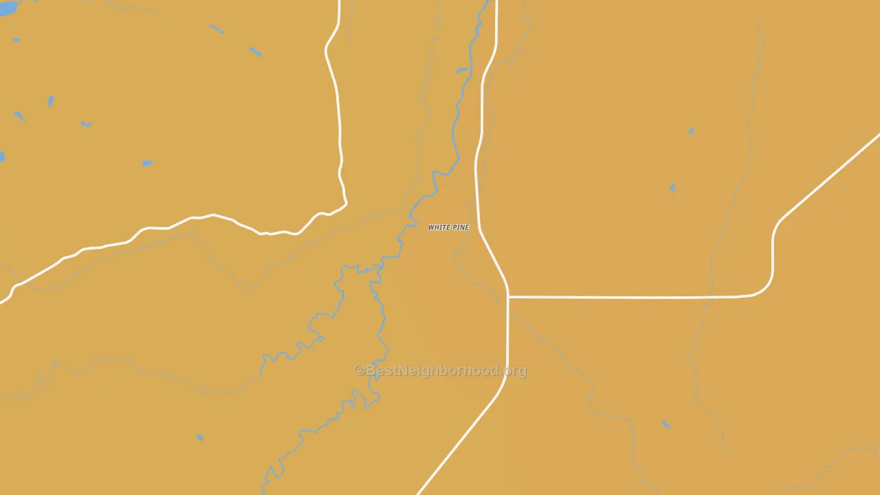 Map of the best neighborhoods in the 49971 area, with better matches in green and worse matches in red