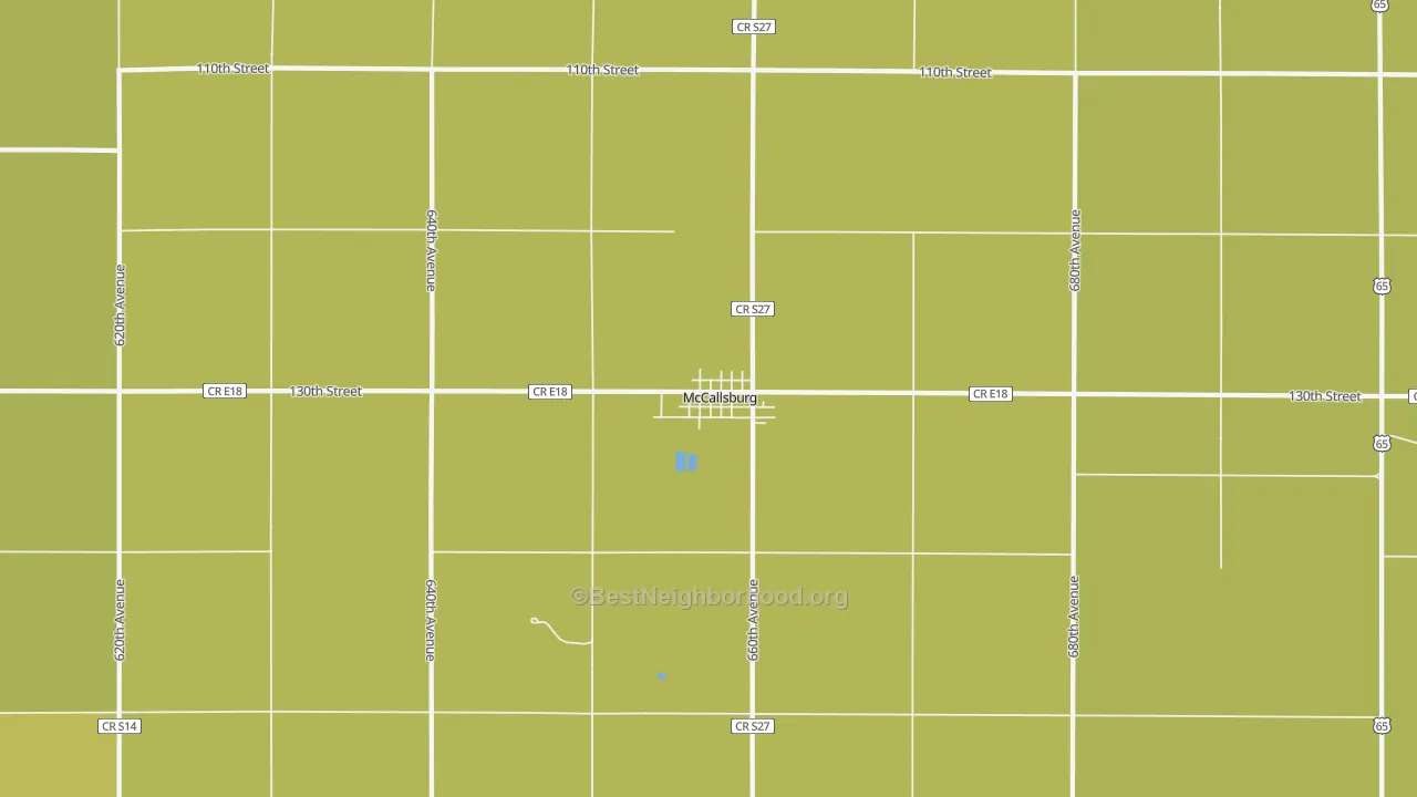 Map of the best neighborhoods in the 50154 area, with better matches in green and worse matches in red