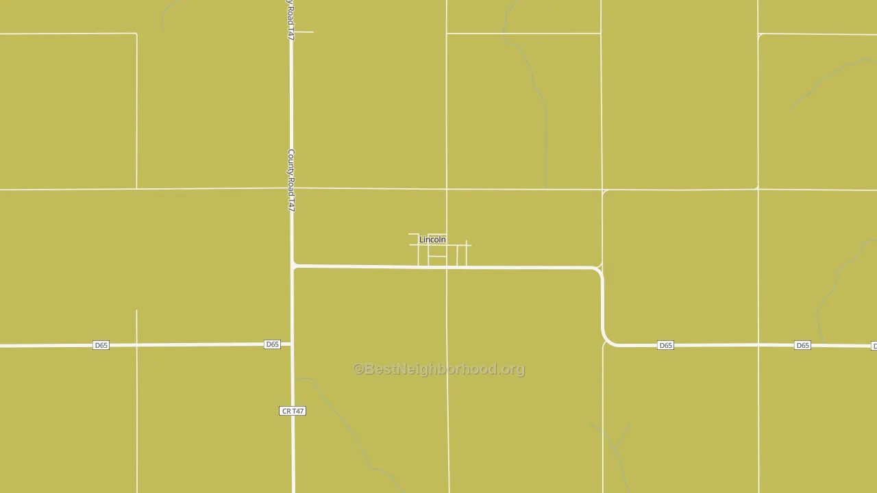 Map of the best neighborhoods in the 50652 area, with better matches in green and worse matches in red