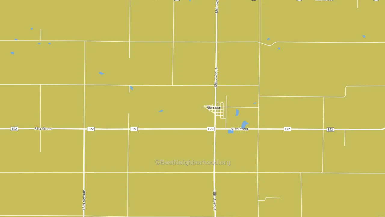 Map of the best neighborhoods in the 52229 area, with better matches in green and worse matches in red
