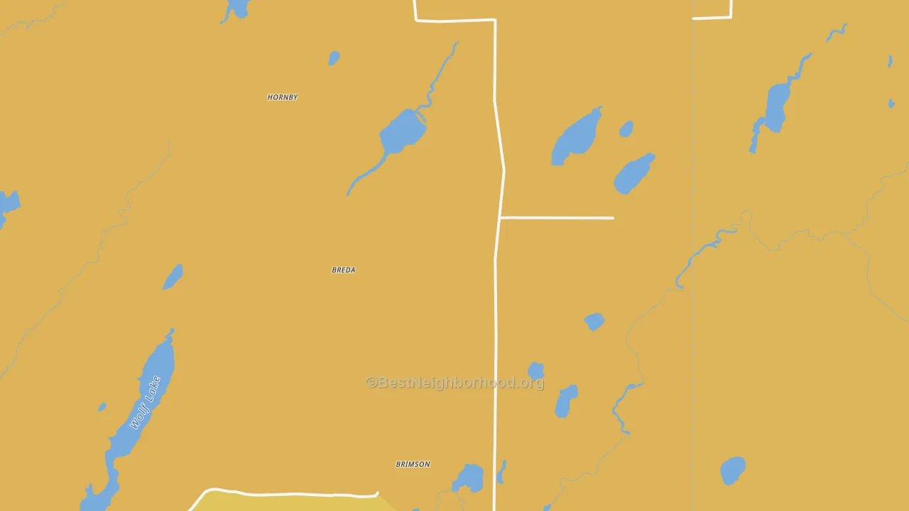 Map of the best neighborhoods in the 55602 area, with better matches in green and worse matches in red