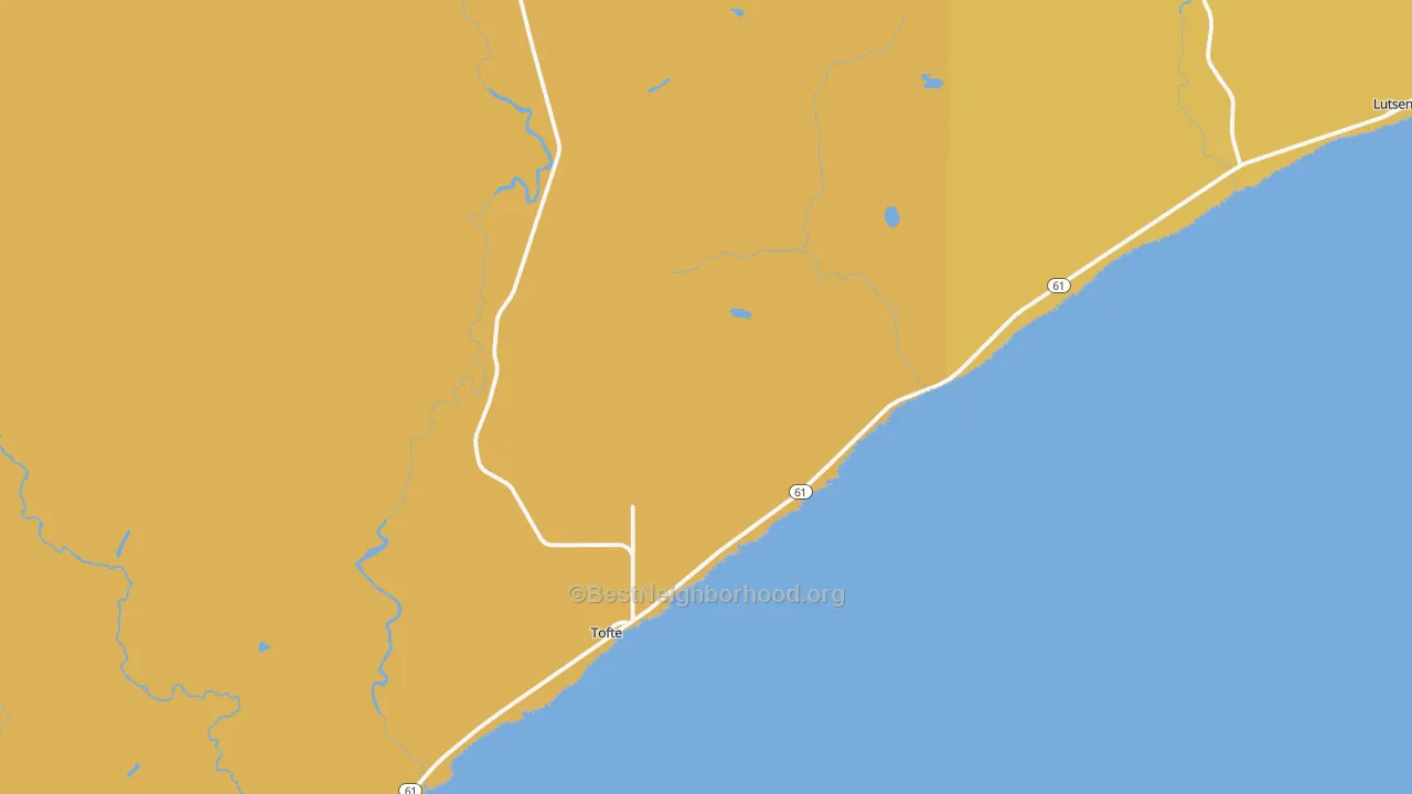Map of the best neighborhoods in the 55615 area, with better matches in green and worse matches in red