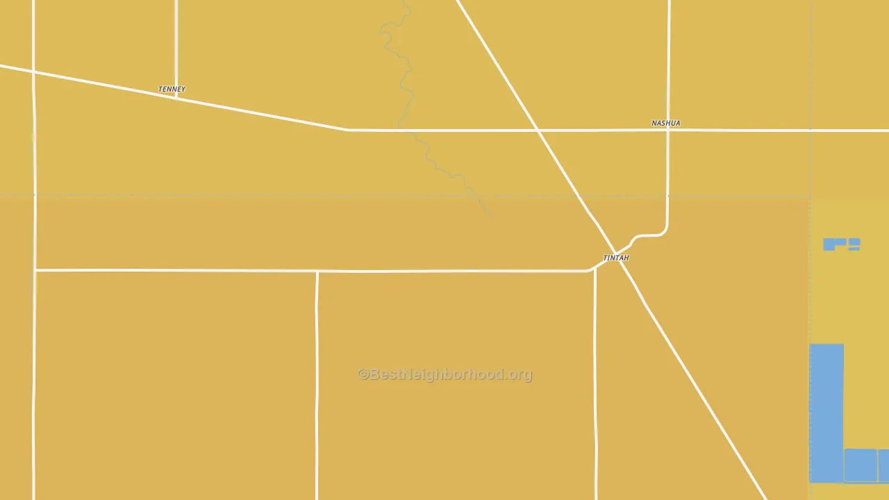 Map of the best neighborhoods in the 56583 area, with better matches in green and worse matches in red