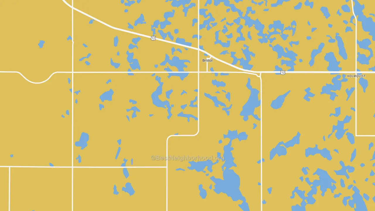 Map of the best neighborhoods in the 57219 area, with better matches in green and worse matches in red