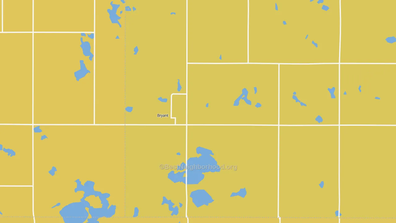 Map of the best neighborhoods in the 57221 area, with better matches in green and worse matches in red