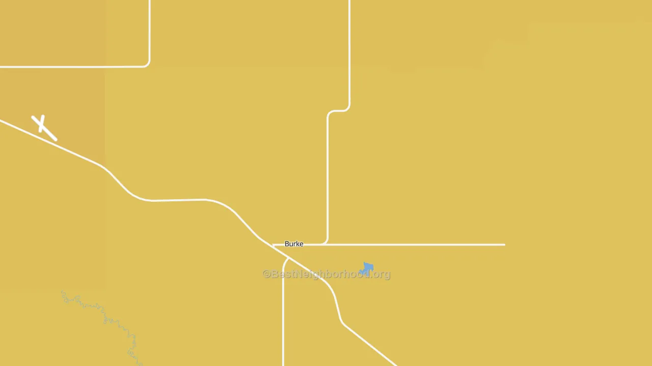 Map of the best neighborhoods in the 57523 area, with better matches in green and worse matches in red