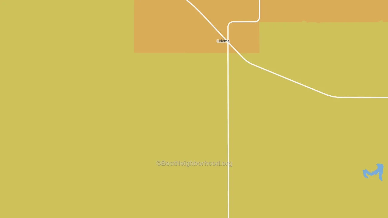 Map of the best neighborhoods in the 57528 area, with better matches in green and worse matches in red