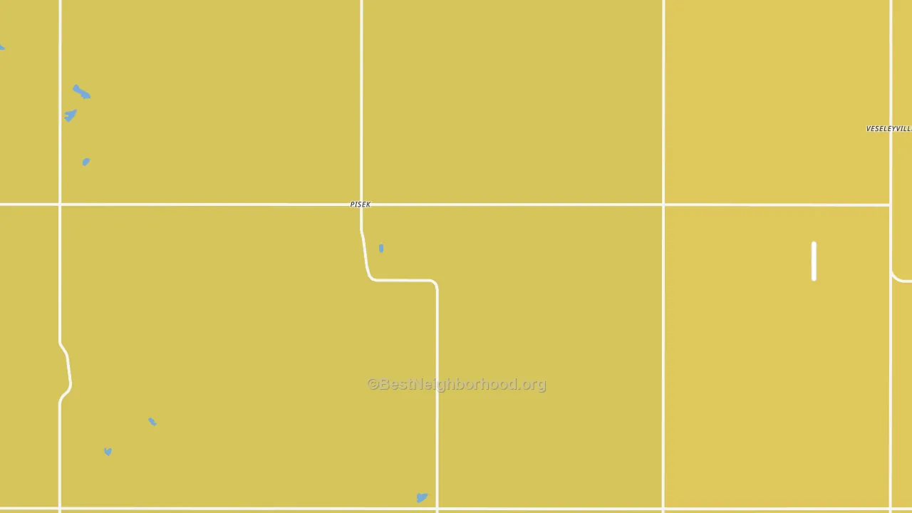 Map of the best neighborhoods in the 58273 area, with better matches in green and worse matches in red