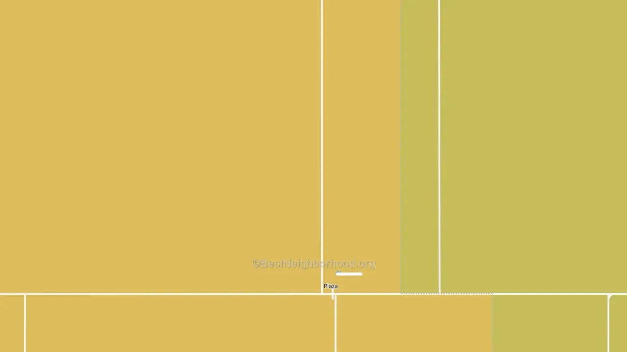 Map of the best neighborhoods in the 58771 area, with better matches in green and worse matches in red