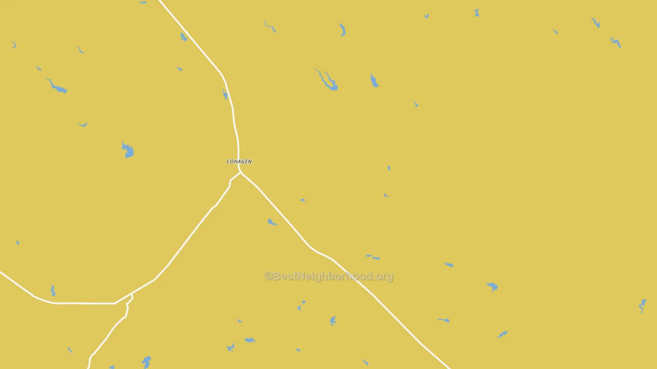 Map of the best neighborhoods in the 59322 area, with better matches in green and worse matches in red
