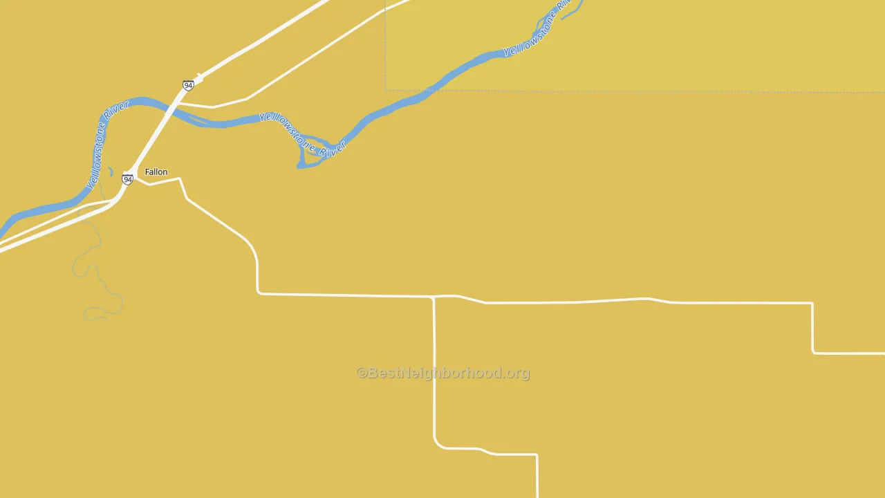 Map of the best neighborhoods in the 59326 area, with better matches in green and worse matches in red