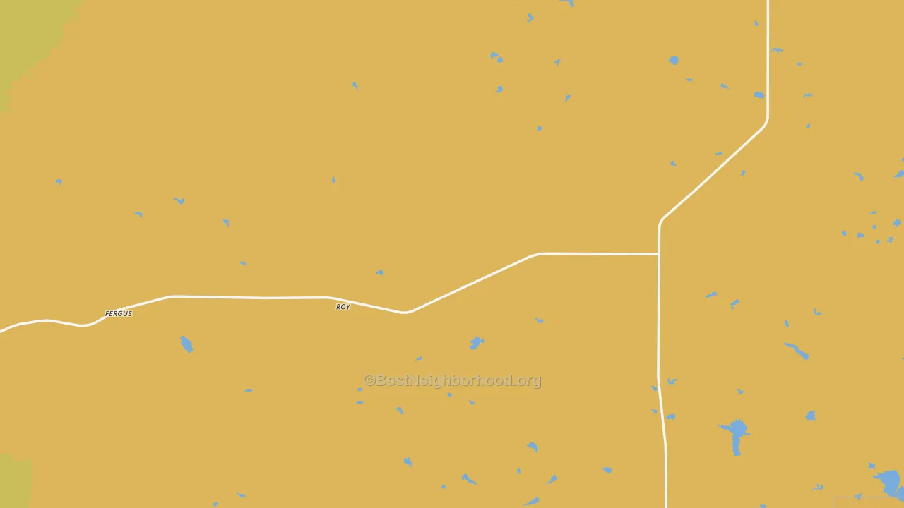 Map of the best neighborhoods in the 59471 area, with better matches in green and worse matches in red