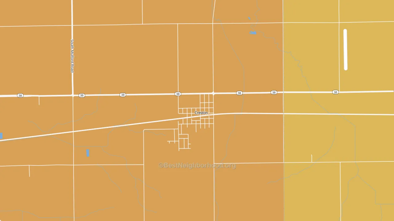 Map of the best neighborhoods in the 60113 area, with better matches in green and worse matches in red
