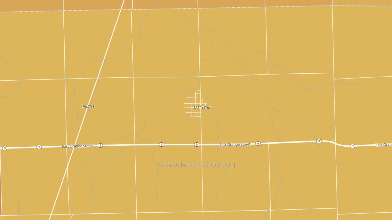 Map of the best neighborhoods in the 60932 area, with better matches in green and worse matches in red