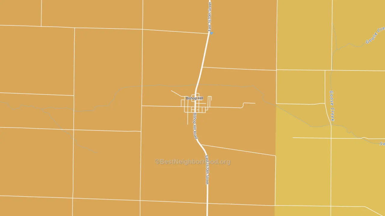 Map of the best neighborhoods in the 61419 area, with better matches in green and worse matches in red