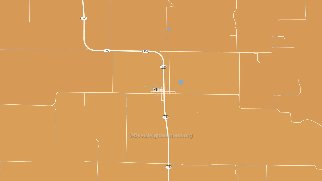 Map of the best neighborhoods in the 62352 area, with better matches in green and worse matches in red