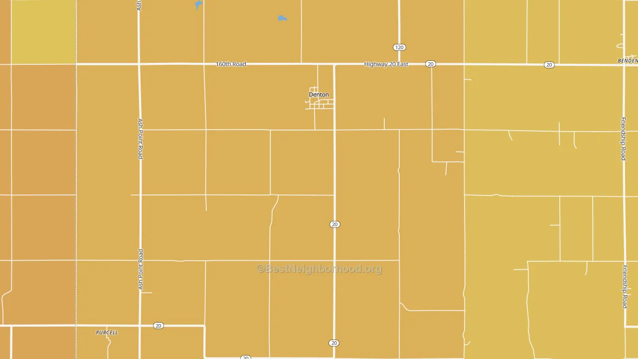Map of the best neighborhoods in the 66017 area, with better matches in green and worse matches in red