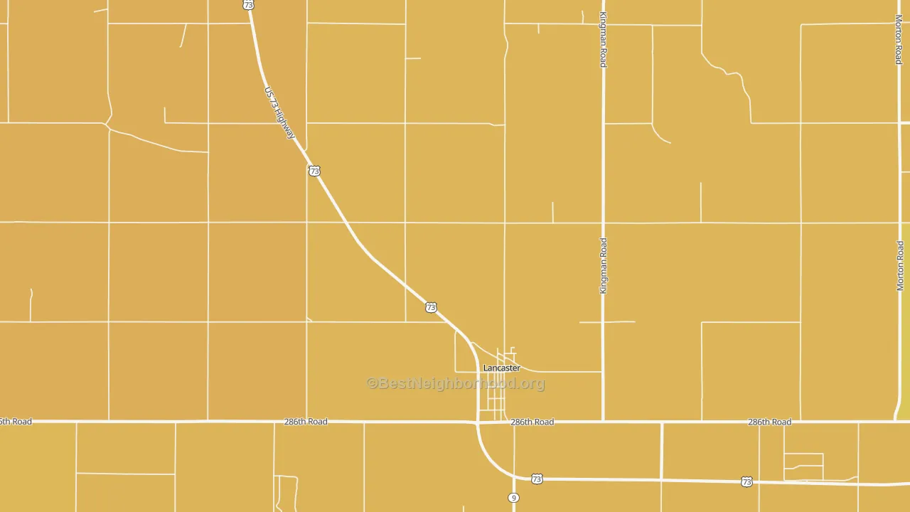 Map of the best neighborhoods in the 66041 area, with better matches in green and worse matches in red