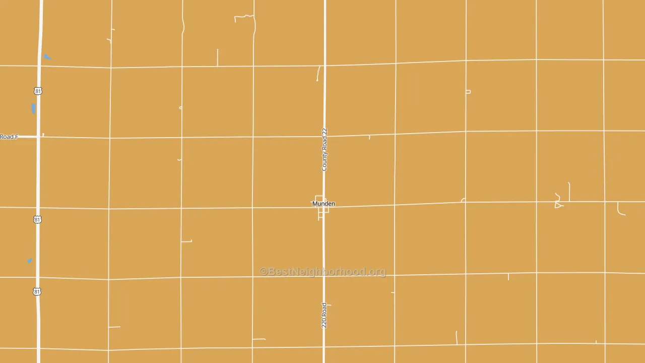 Map of the best neighborhoods in the 66959 area, with better matches in green and worse matches in red