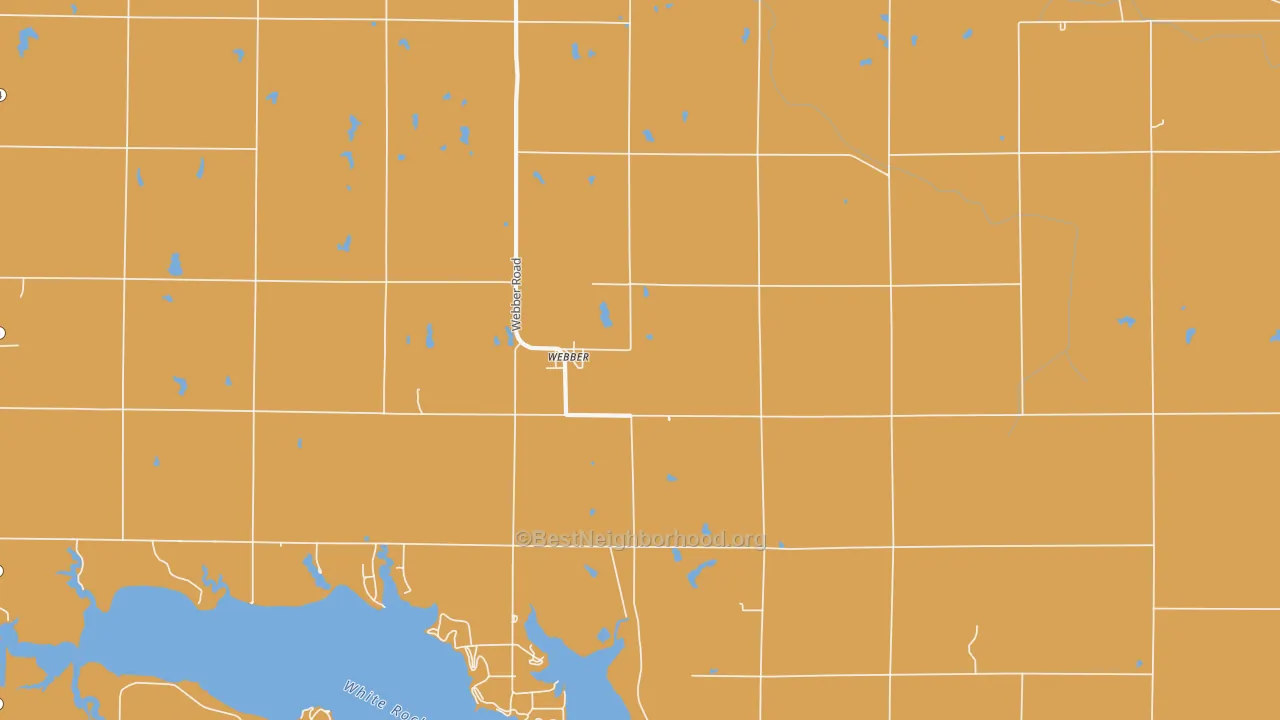 Map of the best neighborhoods in the 66970 area, with better matches in green and worse matches in red