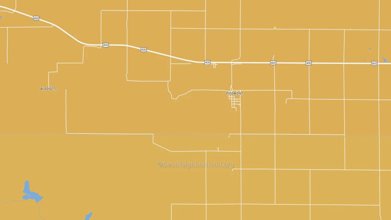 Map of the best neighborhoods in the 67122 area, with better matches in green and worse matches in red