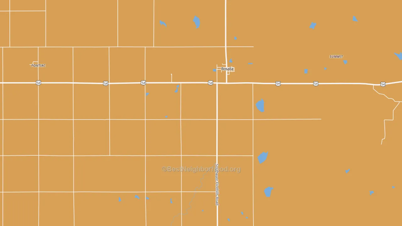 Map of the best neighborhoods in the 67132 area, with better matches in green and worse matches in red