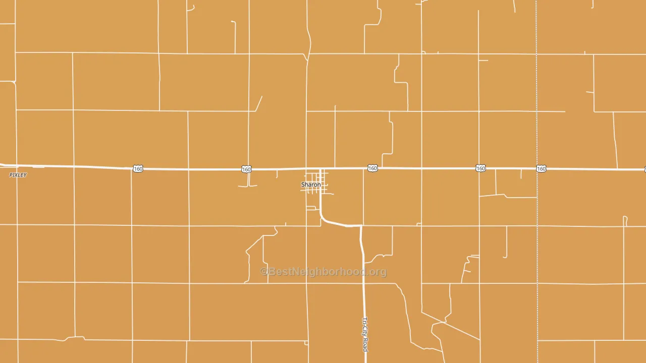 Map of the best neighborhoods in the 67138 area, with better matches in green and worse matches in red