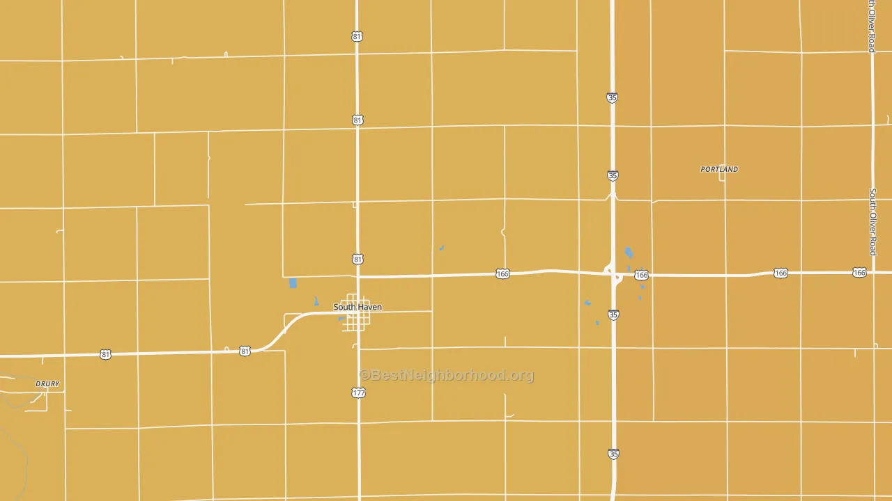 Map of the best neighborhoods in the 67140 area, with better matches in green and worse matches in red