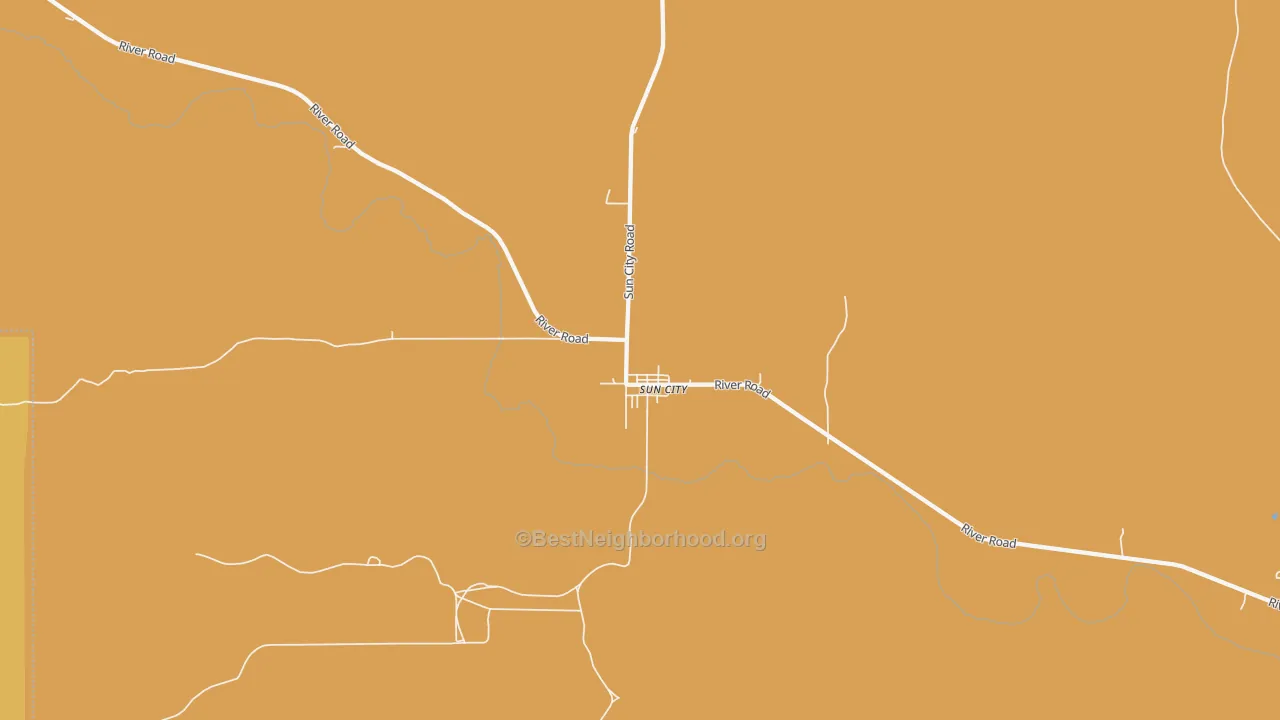 Map of the best neighborhoods in the 67143 area, with better matches in green and worse matches in red
