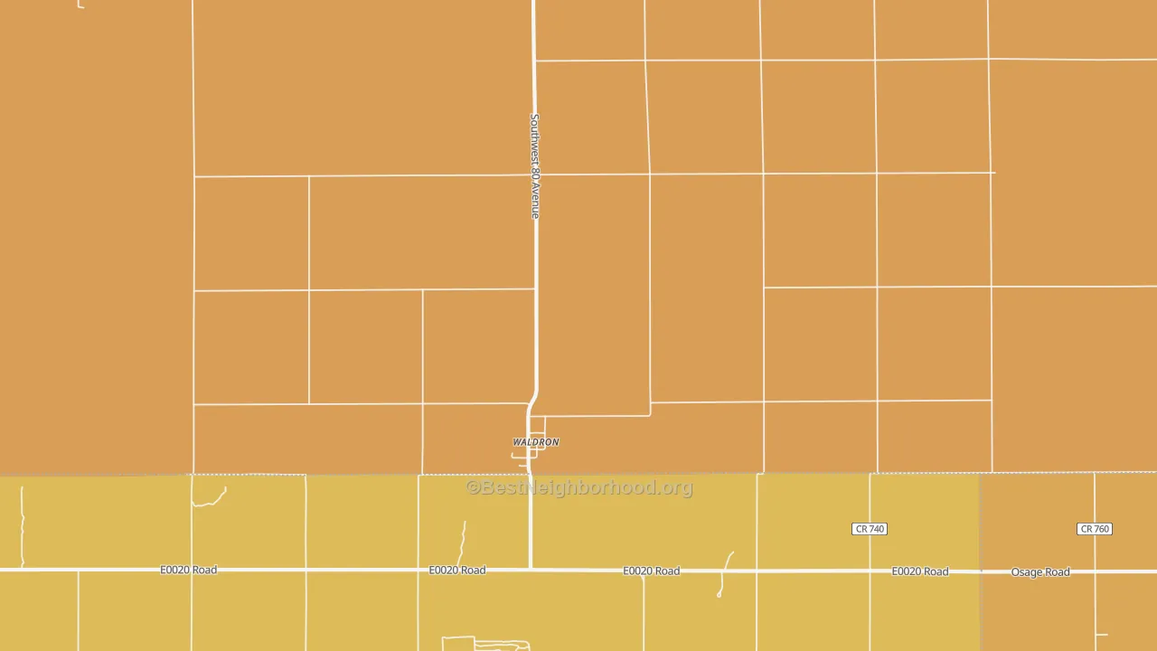Map of the best neighborhoods in the 67150 area, with better matches in green and worse matches in red