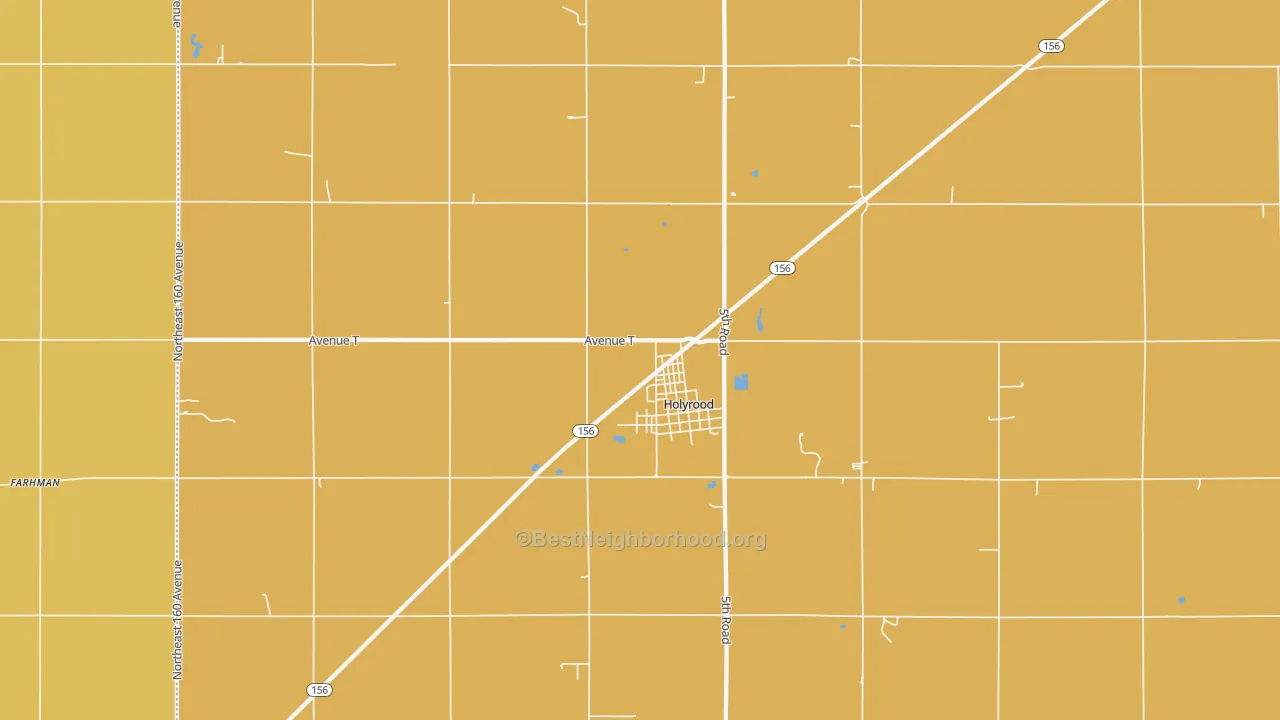 Map of the best neighborhoods in the 67450 area, with better matches in green and worse matches in red