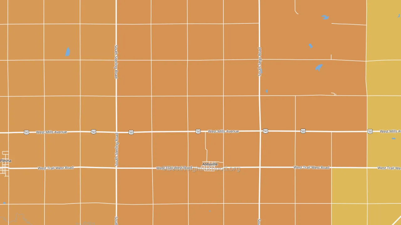 Map of the best neighborhoods in the 67510 area, with better matches in green and worse matches in red