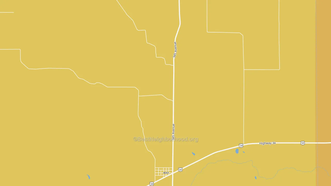 Map of the best neighborhoods in the 69037 area, with better matches in green and worse matches in red