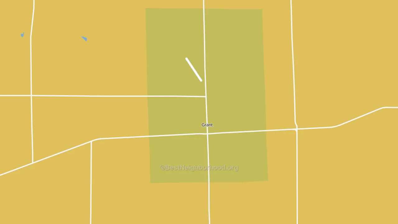 Map of the best neighborhoods in the 69140 area, with better matches in green and worse matches in red