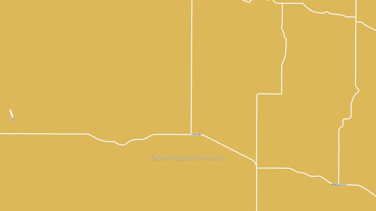Map of the best neighborhoods in the 69167 area, with better matches in green and worse matches in red