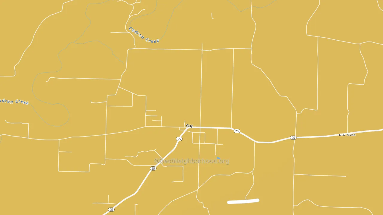 Map of the best neighborhoods in the 72061 area, with better matches in green and worse matches in red