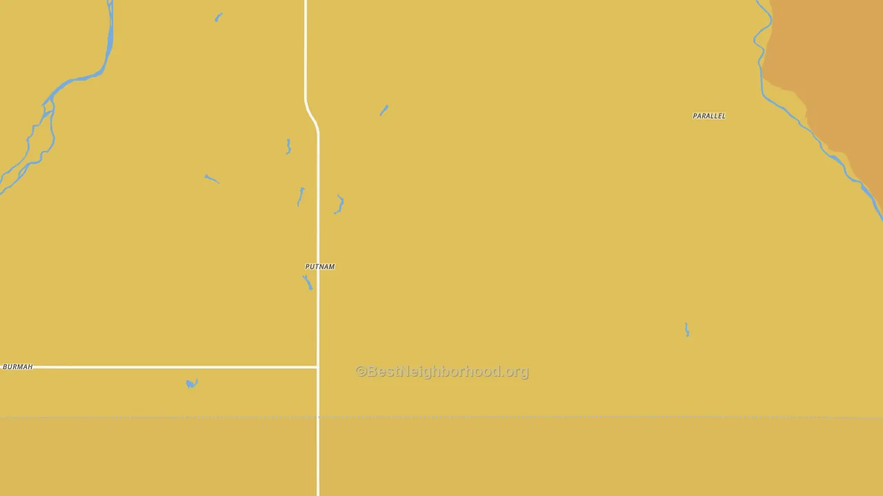 Map of the best neighborhoods in the 73659 area, with better matches in green and worse matches in red