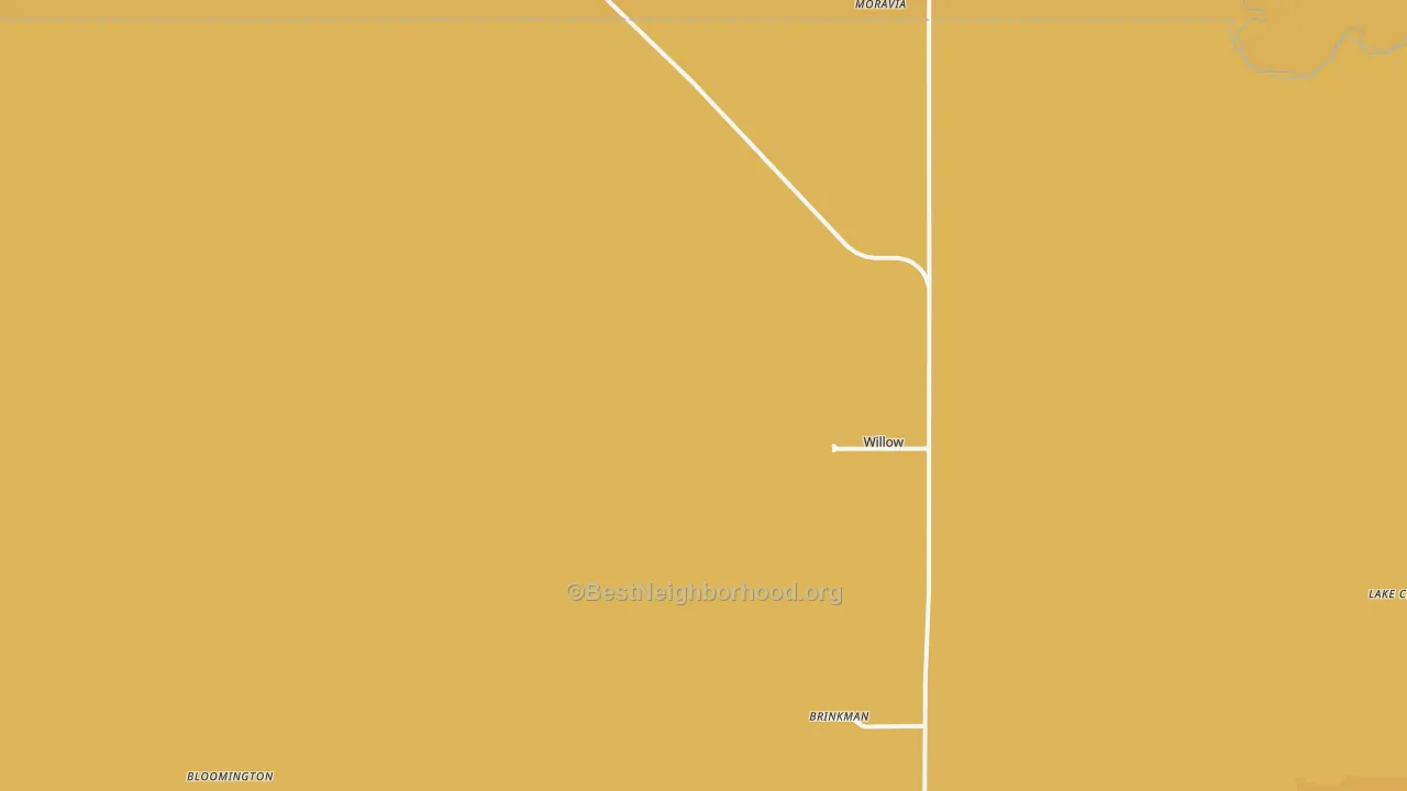 Map of the best neighborhoods in the 73673 area, with better matches in green and worse matches in red