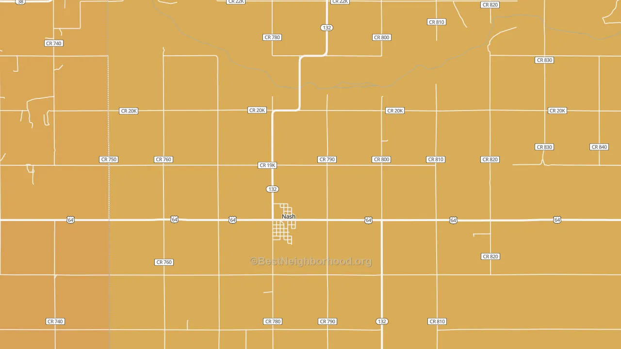 Map of the best neighborhoods in the 73761 area, with better matches in green and worse matches in red