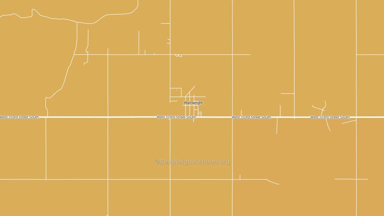 Map of the best neighborhoods in the 74468 area, with better matches in green and worse matches in red